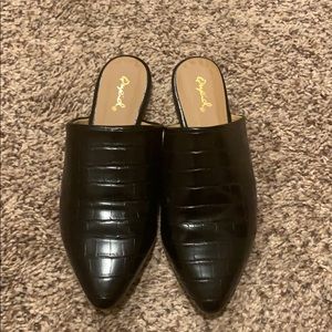 Black Mule Shoes